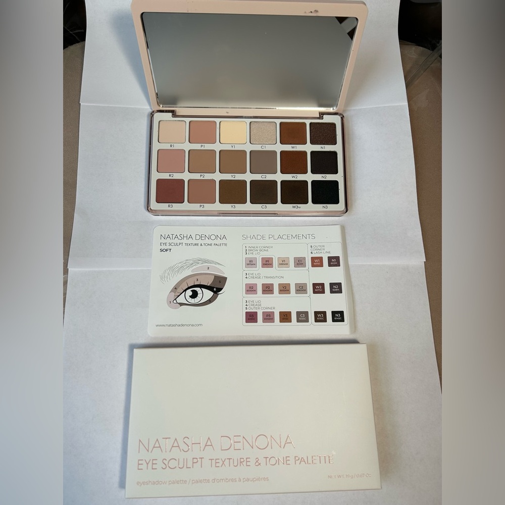 NWT🌷Natasha Denona Eye Sculpt Texture & Tone Eyeshadow Pallet (Soft) - Picture 5 of 5